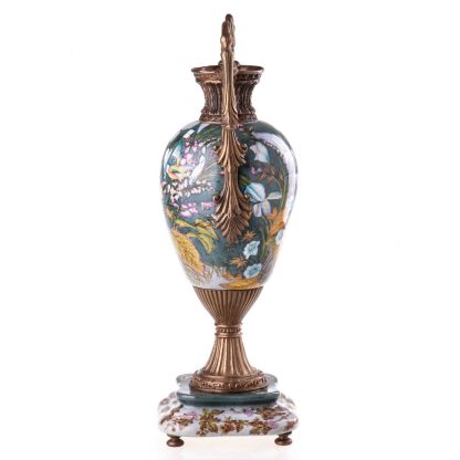Prunkvase Vögel und Blumen 46x24x18cm2