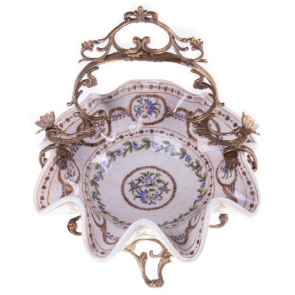 Schale mit Schmetterlingen und Blumen 35x24x24cm2