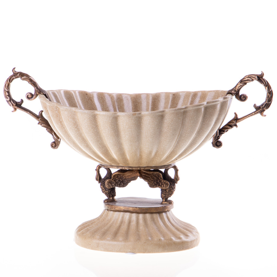 Schale mit Schwänen 19x28x16cm Schale mit Schwänen 19x28x16cm