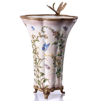 Vase mit Libelle 33x21x20cm