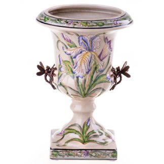 Vase mit Libellen (3) 26x17x17cm