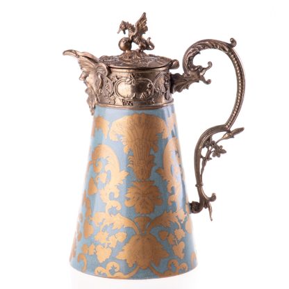 Jugendstil Karaffe Drache 28x20x14cm