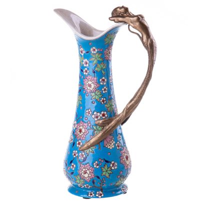 Jugendstil Karaffe Meerjungfrau (3) 25x14x10cm