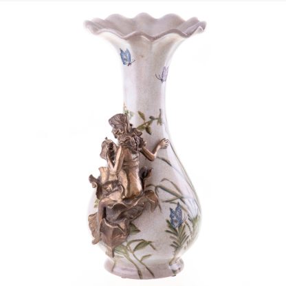Jugendstil Vase Jungfrau und Blumen (3) 30x17x15cm2