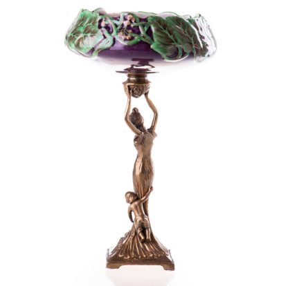 Prunkschale Jardinière Frau mit Kind (4) 34x21x21cm2