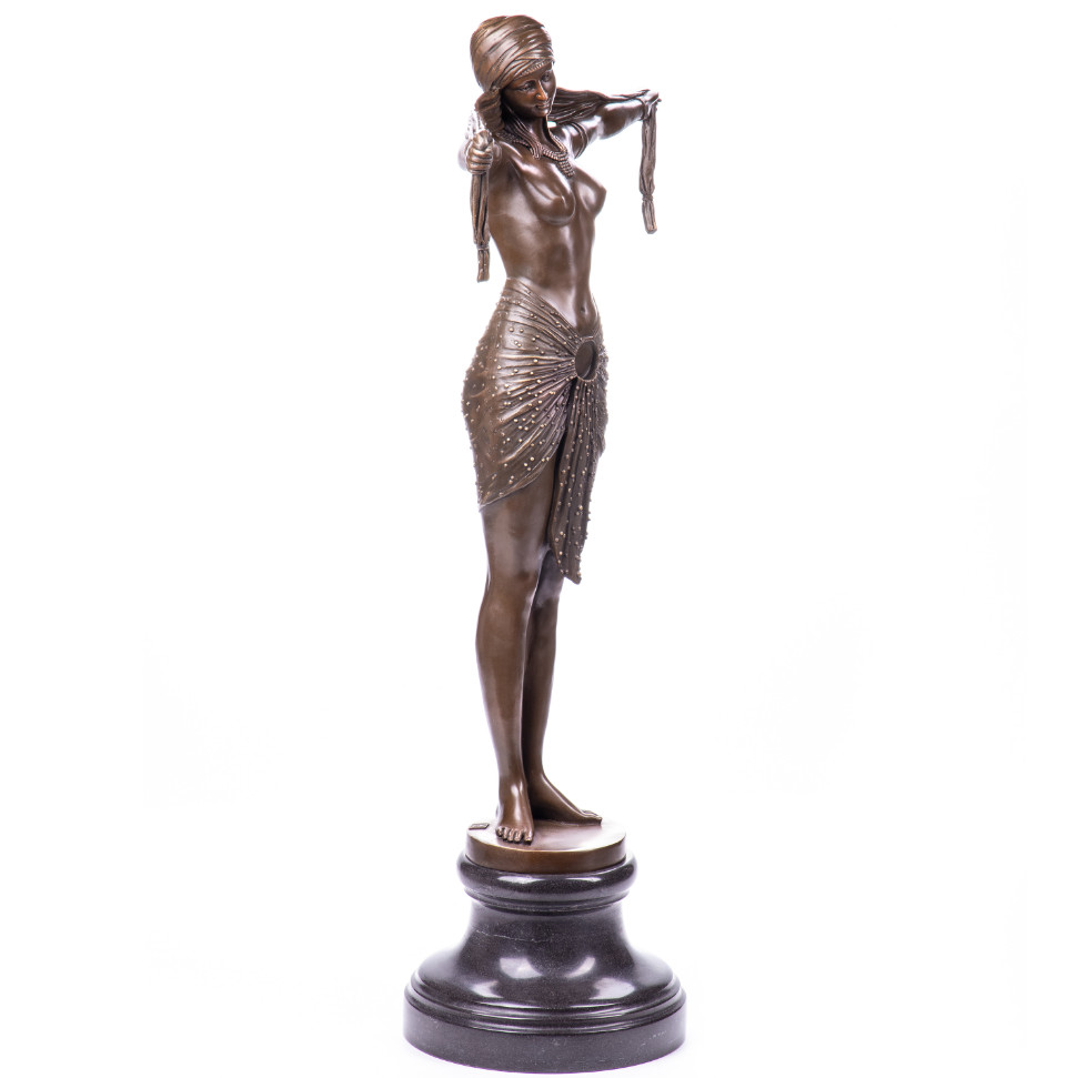 Art Deco Bronze Figur Tänzerin Scarf Dancer nach D.H.Chiparus 74x47x19cm2 Art Deco Bronze Figur Tänzerin Scarf Dancer nach D.H.Chiparus 74x47x19cm2