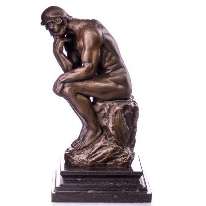 Bronze Figur Denker nach Rodin 26x14x14cm