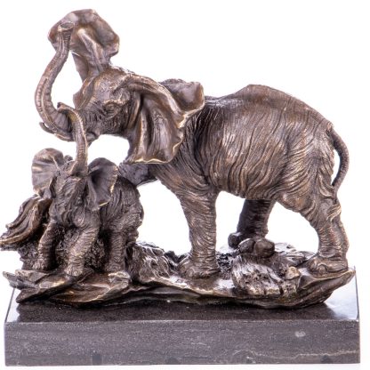 Bronze Figur Elefanten 22x23x12cm