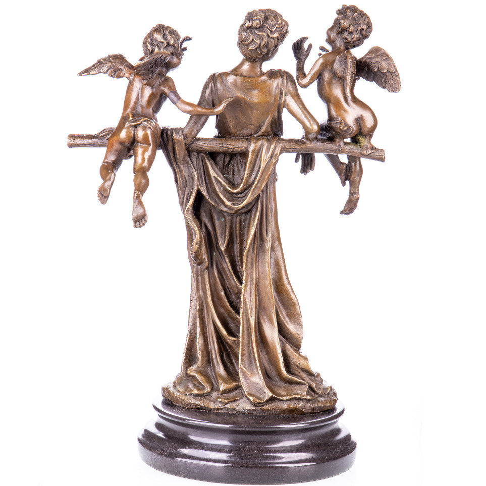 Bronze Figur Frau mit Engeln 32x22x16cm4 Bronze Figur "Frau mit Engeln" 32x22x16cm – Bild 4