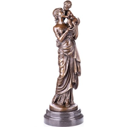 Bronze Figur Frau mit Kind nach Cumberworth 48x16x16cm