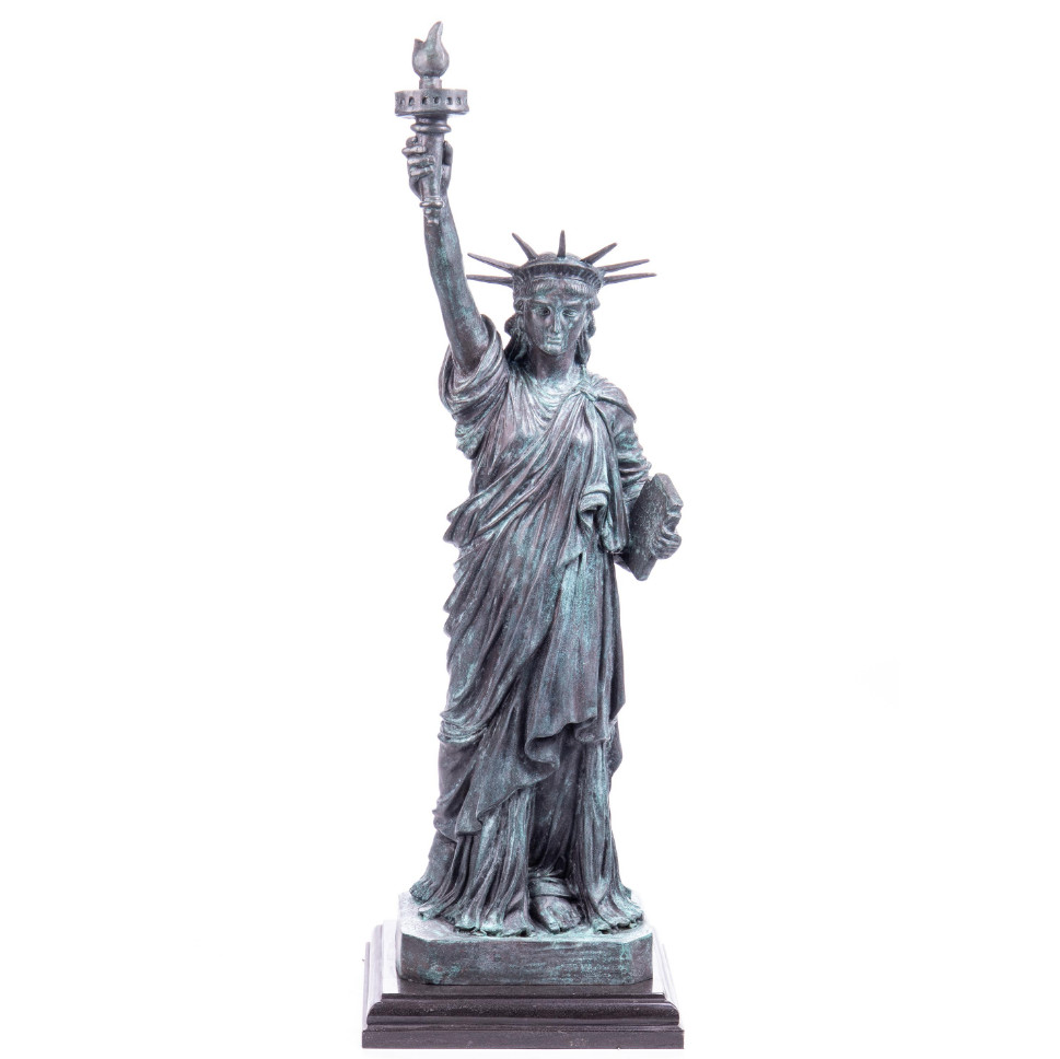Bronze Figur Freiheitsstatue mit grüner Patina 80x24x24cm