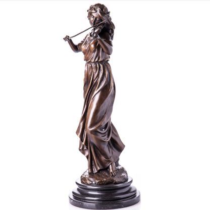 Bronze Figur Geigerin 55x26x21cm