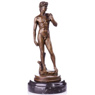 Bronze Figur Götter David nach Michelangelo 28x12x12cm