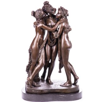 Bronze Figur Götter Die drei Grazien 73x45x31cm