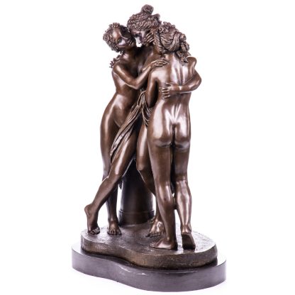 Bronze Figur Götter "Die drei Grazien" nach Canova 73x45x31cm – Bild 3