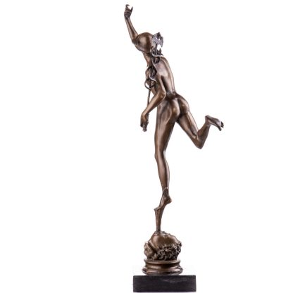 Bronze Figur Götter Götterbote Hermes 53x20x23cm2