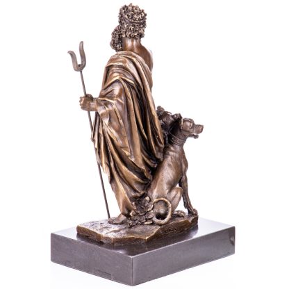 Bronze Figur Götter Hades mit dreiköpfigem Hund Kerberos 29x17x13cm4 416x416 - Bronze Figur Götter "Hades mit dreiköpfigem Hund Kerberos" 29x17x13cm