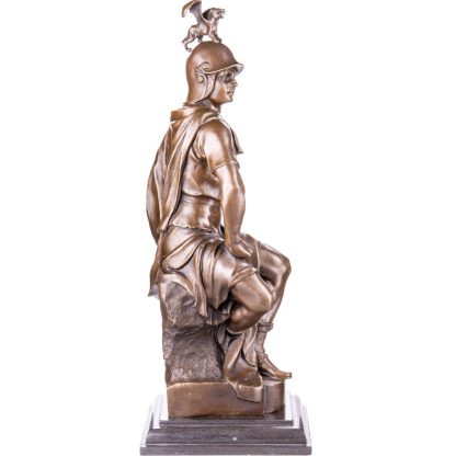 Bronze Figur Helden Krieger mit Schwert 63x23x26cm2