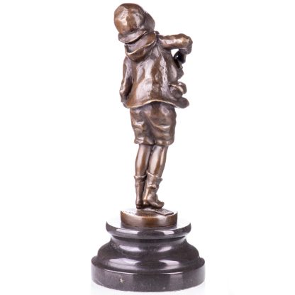 Bronze Figur "Junge mit Akkordeon Lazzarone" nach Chiparus 24x11x11cm – Bild 3