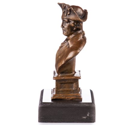 Bronze Figur König Friedrich II Der Alte Fritz Büste 19x10x9cm2