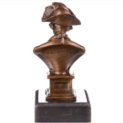 Bronze Figur König Friedrich II "Der Alte Fritz" Büste 19x10x9cm – Bild 3
