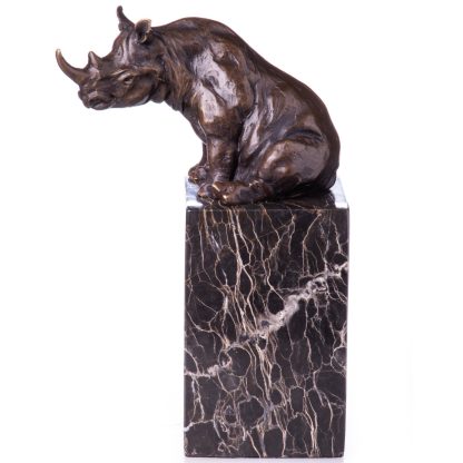 Bronze Figur Nashorn sitzend 22x15x8cm3 416x416 - Bronze Figur "Nashorn sitzend" 22x15x8cm