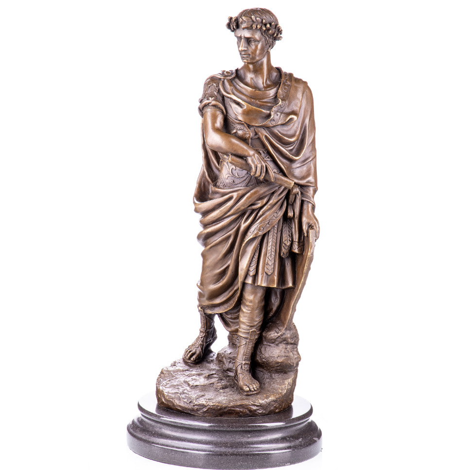 Bronze Figur Römischer Kaiser Julius Caesar nach Coustou 44x19x19cm Bronze Figur Römischer Kaiser Julius Caesar nach Coustou 44x19x19cm
