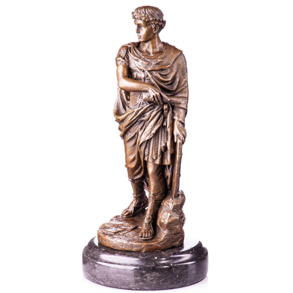 Bronze Figur Römischer Kaiser Julius Caesar nach N.Coustou 26x12x12cm Bronze Figur Römischer Kaiser Julius Caesar nach N.Coustou 26x12x12cm