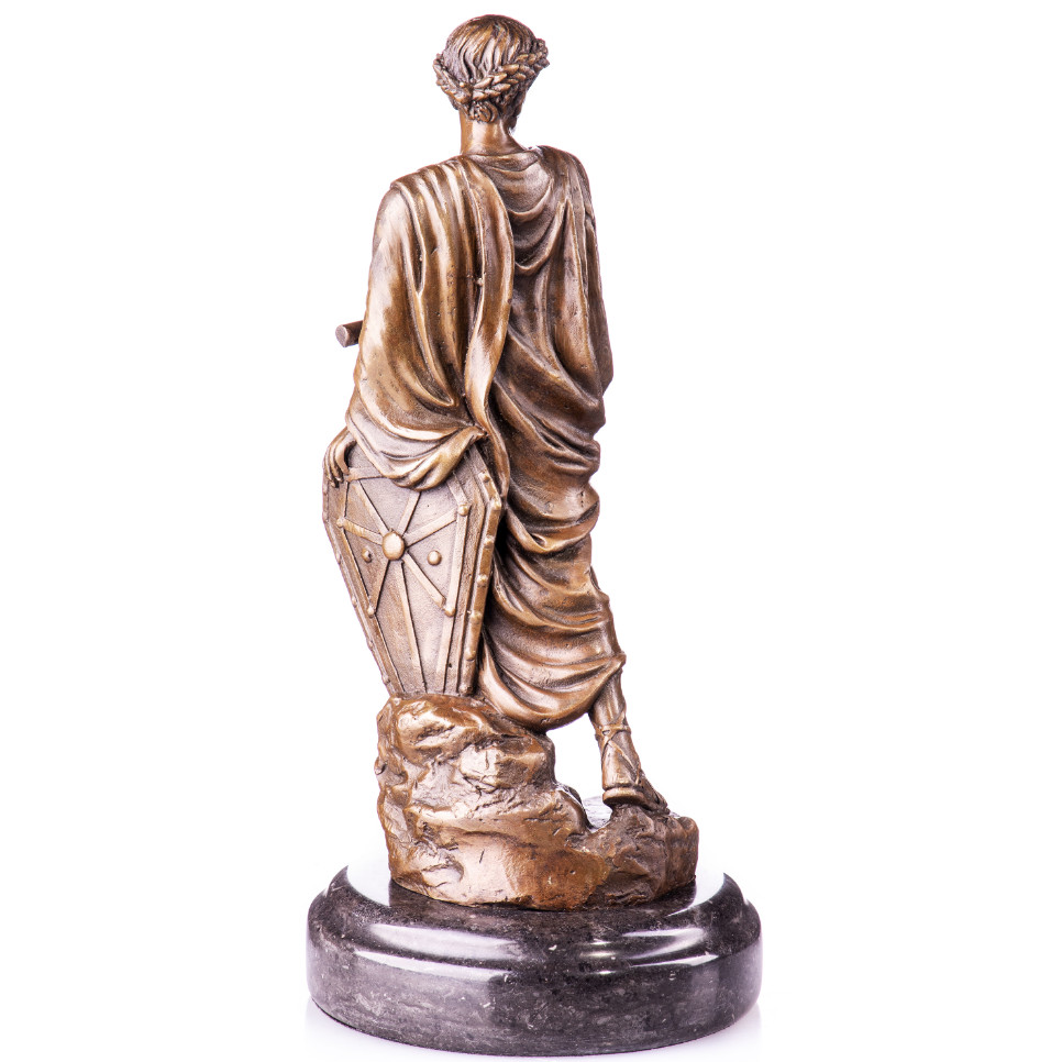 Bronze Figur Römischer Kaiser Julius Caesar nach N.Coustou 26x12x12cm3 Bronze Figur Römischer Kaiser "Julius Caesar" nach N.Coustou 26x12x12cm – Bild 3