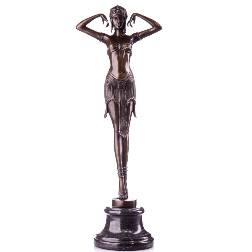 Bronze Figur Tänzerin nach D.H.Chiparus 49x18x13cm