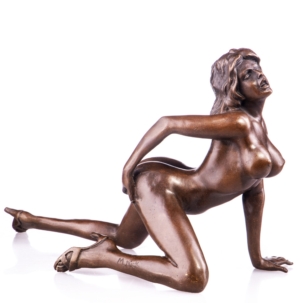 Bronze Figur Weiblicher Akt 18x25x12cm2 Bronze Figur Weiblicher Akt 18x25x12cm2