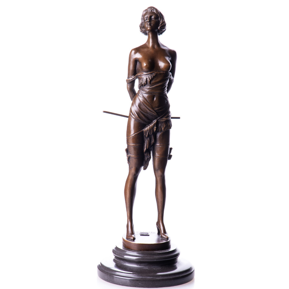 Bronze Figur Weiblicher Akt Domina 36x14x14cm Bronze Figur Weiblicher Akt Domina 36x14x14cm