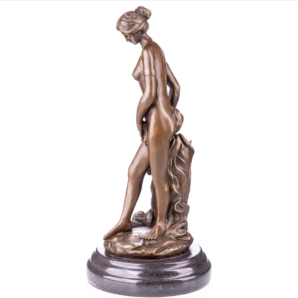 Bronze Figur Weiblicher Akt stehend 30x14x14cm3 Bronze Figur - "Weiblicher Akt stehend" 30x14x14cm – Bild 3