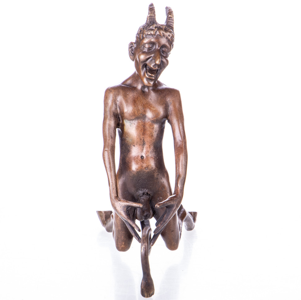 Erotische Bronze Figur Nackter Teufel Wiener Art 16x16x6cm2 Erotische Bronze Figur Nackter Teufel Wiener Art 16x16x6cm2