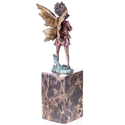 Farbige Bronze Figur "Elfe stehend" 32x9x9cm – Bild 3