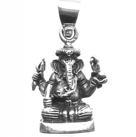 Anhänger Ganesha 2x2cm aus 925 Silber