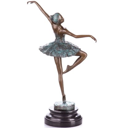 Bronze Figur Ballerina mit grüner Pattinierung 42x22x13cm3 416x416 - Bronze Figur "Ballerina mit grüner Pattinierung" 42x22x13cm