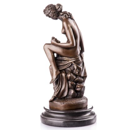 Bronze Figur Götter Venus und Amor 34x15x15cm2