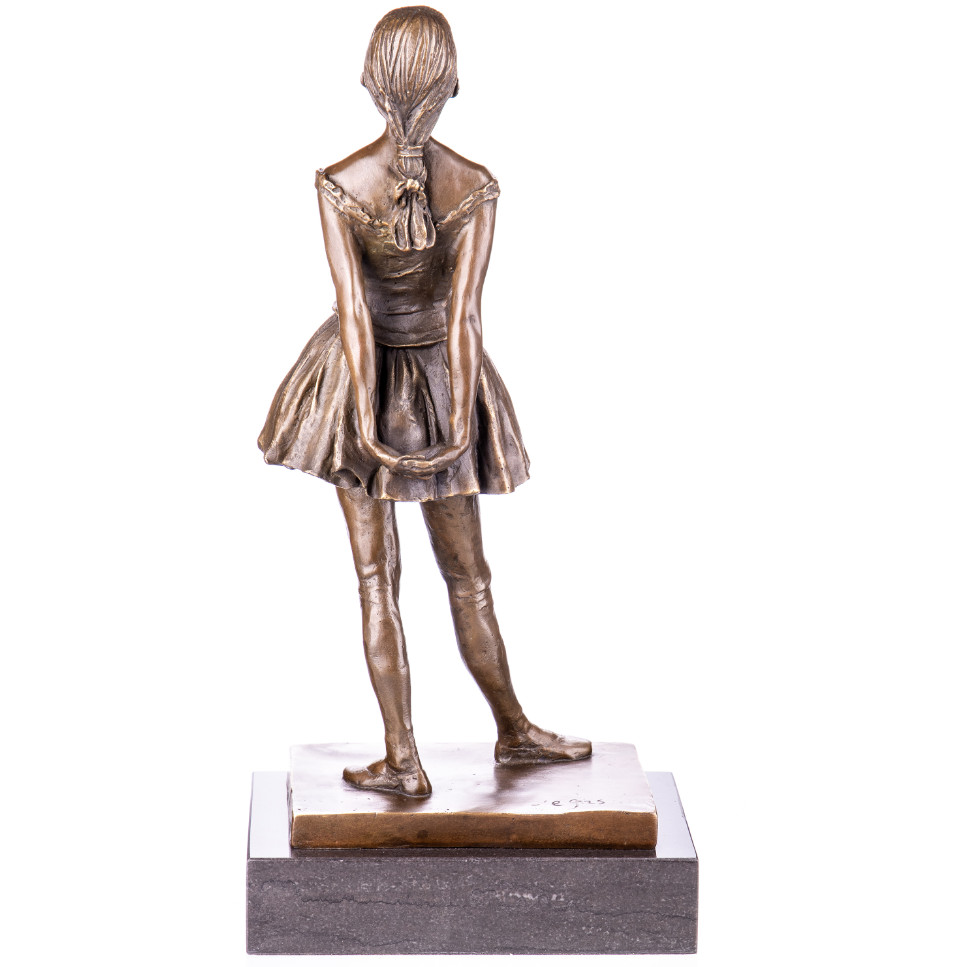 Bronze Figur Junge Vierzehnjährige Tänzerin nach Degas 38x18x13cm3 Bronze Figur "Junge Vierzehnjährige Tänzerin" nach Degas 38x18x13cm – Bild 3