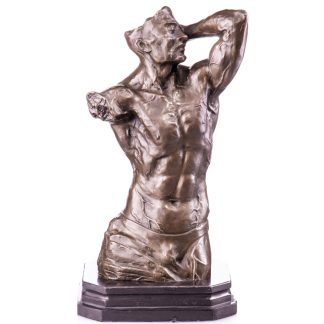 Bronze Figur Männlicher Akt 37x22x16cm