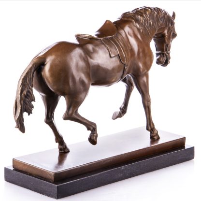 Bronze Figur Pferd mit Sattel 34x46x17cm2