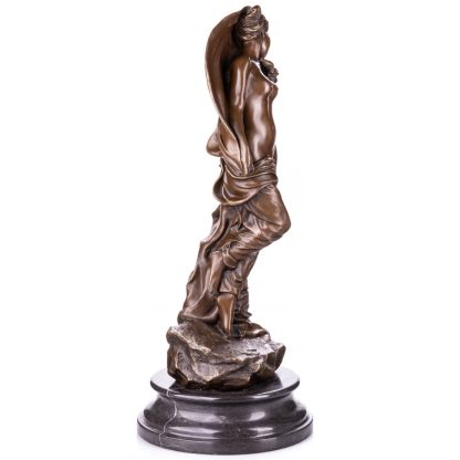 Bronze Figur "Weiblicher Akt mit Schal" 66x28x28cm – Bild 3