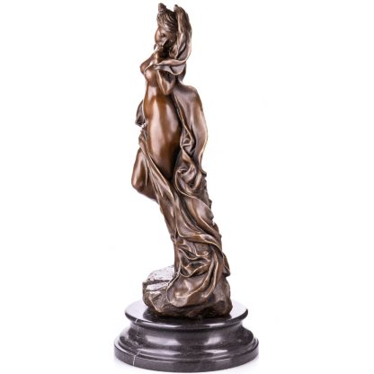 Bronze Figur "Weiblicher Akt mit Schal" 66x28x28cm – Bild 4