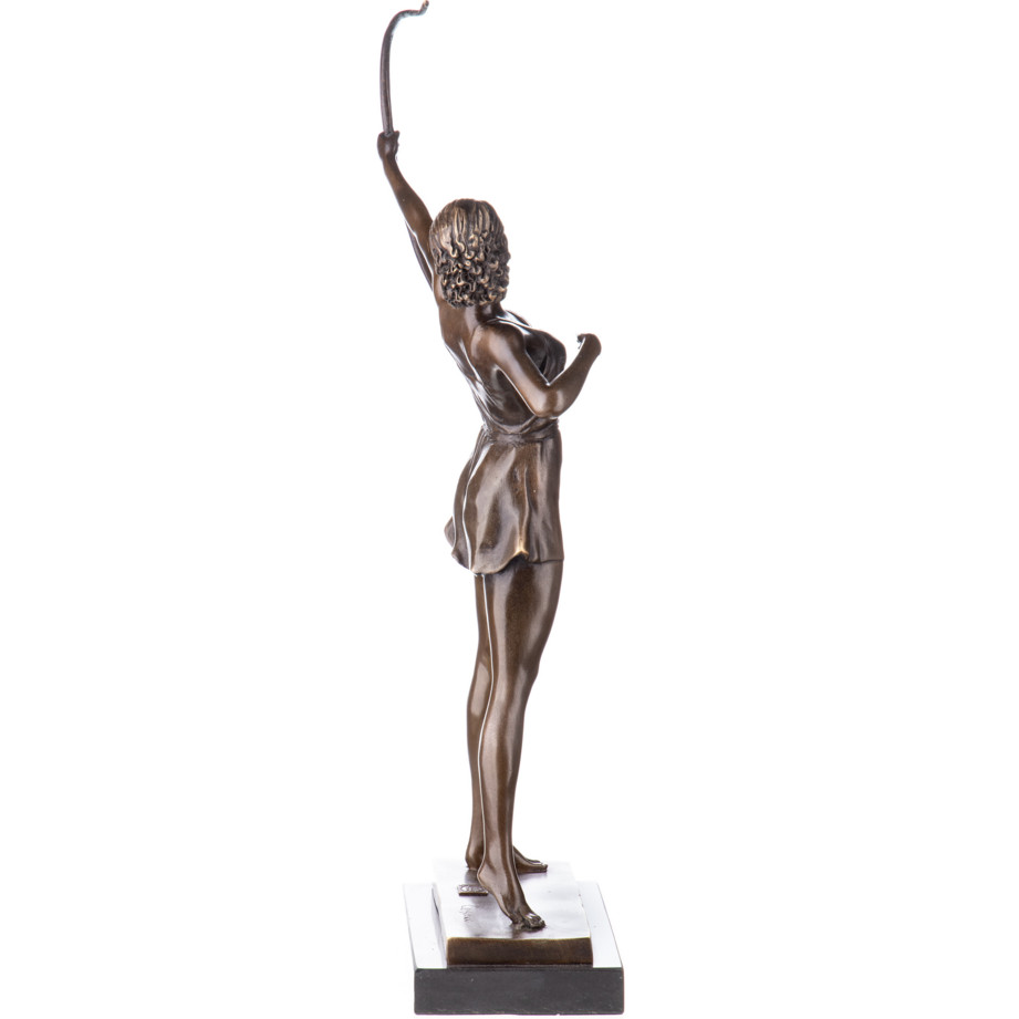 Bronze Figur Götter Art Deco Diana mit Bogen 62x21x9cm3 Bronze Figur Götter "Art Deco Diana mit Bogen" 62x21x9cm – Bild 3