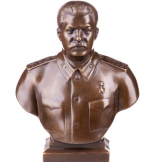 Bronze Figur Stalin Büste 19x15x8cm