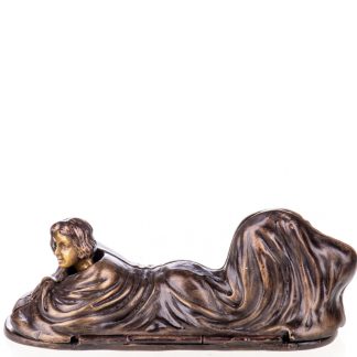 Erotische Bronzefigur Weiblicher Akt aufklappbar 6x14x5cm