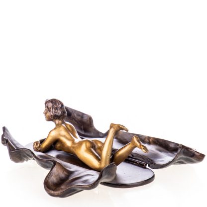 Erotische Bronzefigur Weiblicher Akt aufklappbar 6x14x5cm2