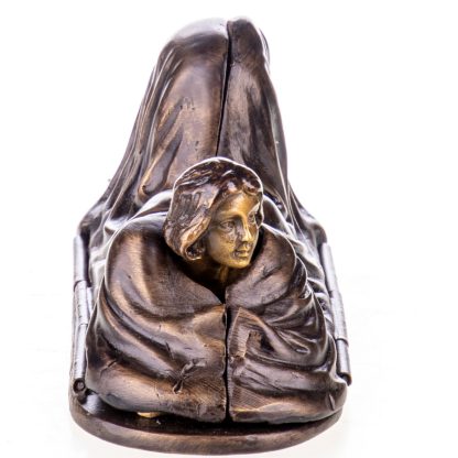Erotische Bronzefigur Weiblicher Akt aufklappbar 6x14x5cm – Bild 4