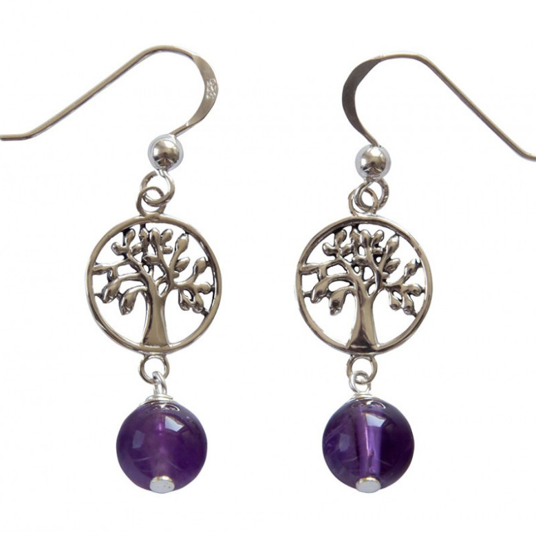 Ohranhänger Baum des Lebens (3) aus 925 Silber