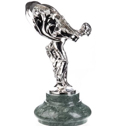 Verchromte Bronzefigur "Emily - Spirit of Ecstasy" 47x28x25cm – Bild 3